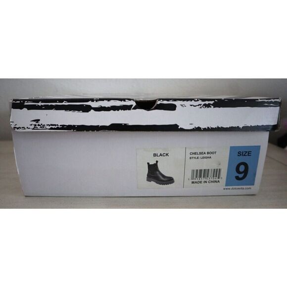 Dolce Vita Women's Sz 9 Black LEIGHA Chelsea Lightweight Ankle 1.25" Heel Boot - Picture 2 of 9